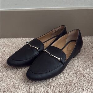 Rachel Zoe Women’s Black Leather Loafers